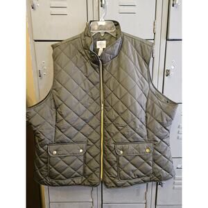 Quilted Green Vest